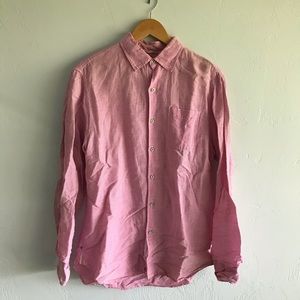 Tommy Bahama Pink Long Sleeve Button Up Dress Shirt